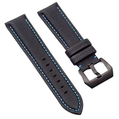 FNDWJ Uhrenarmband für Panerai Hamilton TAG OMEGA HEUER Herren-Armbanduhr, 20 mm, 22 mm, 24 mm, 26 mm, Karbonfaser-Nylon-Leinenarmband, 20 mm, Achat von FNDWJ