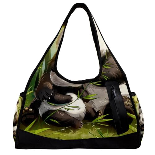 Turnbeutel für Herren, Reisetasche, Reisetasche, Reisetasche, Reisetasche, Flugzeug, Palmblatt, Flamingo, tropisch, modern, kariert, Muster 6298, 47x16.5x27cm(18.5x6.5x10.6in) von FNETJXF