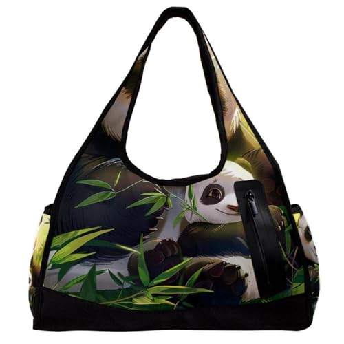 Turnbeutel für Herren, Reisetasche, Reisetasche, Reisetasche, Reisetasche, Flugzeug, Palmblatt, Flamingo, tropisch, modern, kariert, Muster 6299, 47x16.5x27cm(18.5x6.5x10.6in) von FNETJXF