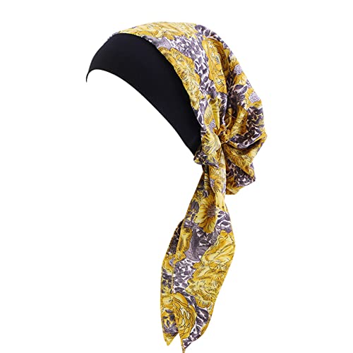 2022 Frauen Kopftuch Hut Mütze Haar Schal Turban Kopftuch Turban Hüte Kopfbedeckung#52 von FNKDOR
