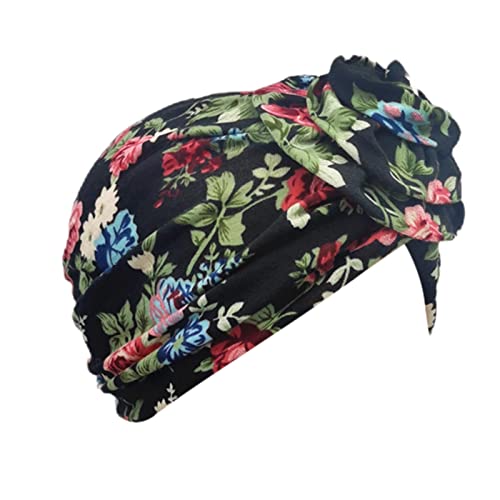 2022 --Hut-Kappe ethnische böhmische Blumen-Haar-Abdeckungs-Verpackungs-Turban-Kopfbedeckung-Turban-Kappe#115 von FNKDOR