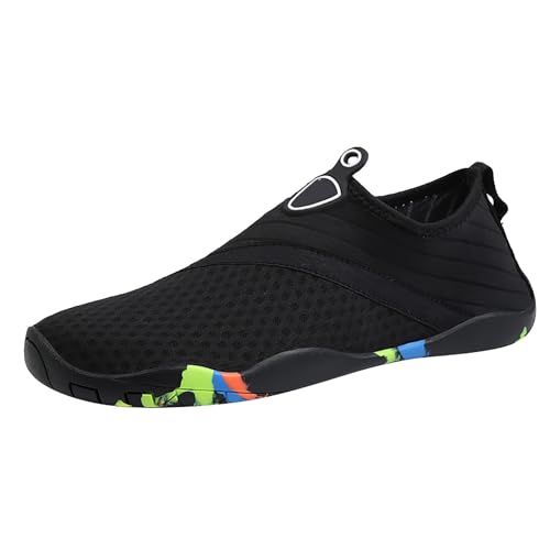 FNKDOR Barfuss Schuhe Damen Barfußschuhe Outdoor Günstig Badeschuhe Aquaschuhe Schwimmschuhe Strandschuhe Surfschuhe Gr.36-43 (Black, 36) von FNKDOR