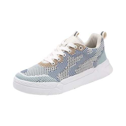 FNKDOR Bunt Sneaker & Sportschuhe für Damen Mesh Atmungsaktiv Leichtgewichts Outdoor Fitness Jogging Laufschuhe Turnschuhe gr 36-42 (Sky Blue, 40) von FNKDOR