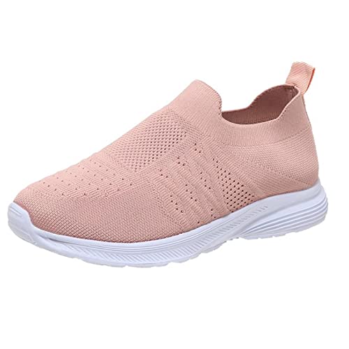 FNKDOR Slip On Sneakers Damen Ohne Schnürsenkel Mesh Atmungsaktiv Sportschuhe Turnschuhe Laufschuhe#55 von FNKDOR