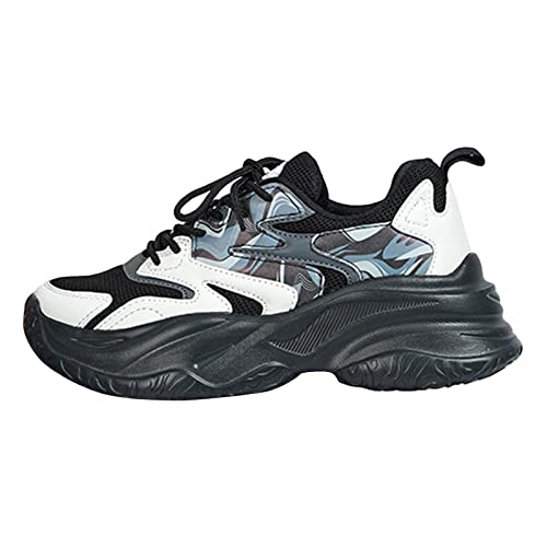 FNKDOR Sneaker Sportschuhe für Damen Klassisch Schnürschuhe Turnschuhe Plateausneaker Laufschuhe von FNKDOR