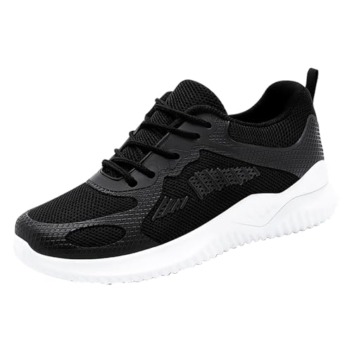 FNKDOR Sneaker & Sportschuhe für Damen Atmungsaktiv Weicher Stretch Patchwork, für Sommer und Herbst (Black, 41) von FNKDOR