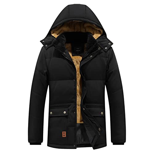 FNKDOR Winterjacke Herren Jacken Steppjacke Herbst Winter Mantel Modische Moderne Winter Warme Steppmantel von FNKDOR