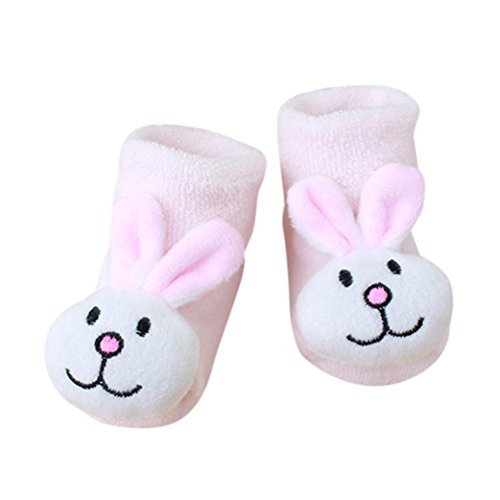 FNKDOR Kuscheltier Babysocken, 0-1 Jahr Baby Baumwolle Elastizität Born Schuhe Söckchen (F) von FNKDOR