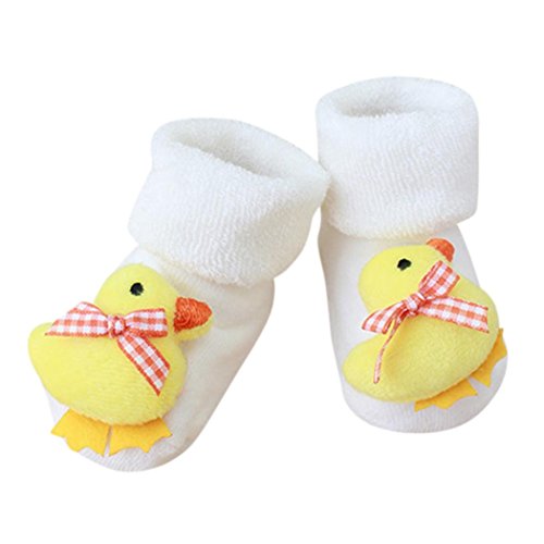 FNKDOR Kuscheltier Babysocken, 0-1 Jahr Baby Baumwolle Elastizität Born Schuhe Söckchen (K) von FNKDOR