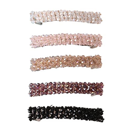 # STÜCKE Haarspange Strass Haarspange Dekorative Haarseite Clip Haarnadeln Haarschmuck Für Frauen Mädchen (Pink, One Size) von FNKDOR