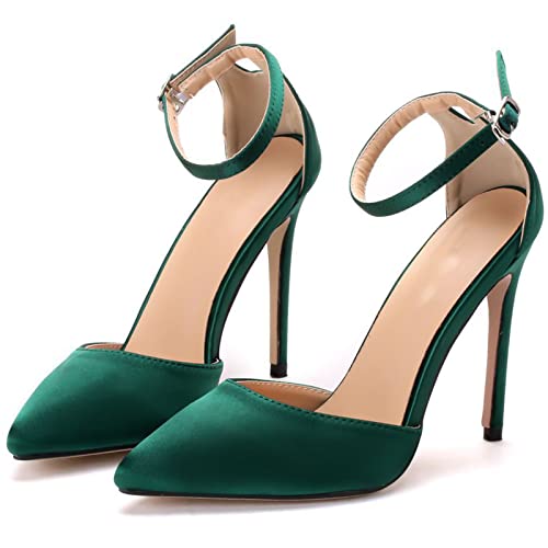 FNKPI Brautschuhe Schuhe, Klassische Damen Pumps, Herbst Winter Pumps, Dunkelgrüne Highheels, Für Hochzeiten/Brautjungfern/Hochkar Tige Veranstaltungsorte,Grün,37 EU FNKPI Brautschuhe Schuhe, Klassische Damen Pumps, Herbst Winter Pumps, Dunkelgrüne Highheels, Für Hochzeiten/Brautjungfern/Hochkar Tige Veranstaltungsorte,Grün,37 EU von FNKPI
