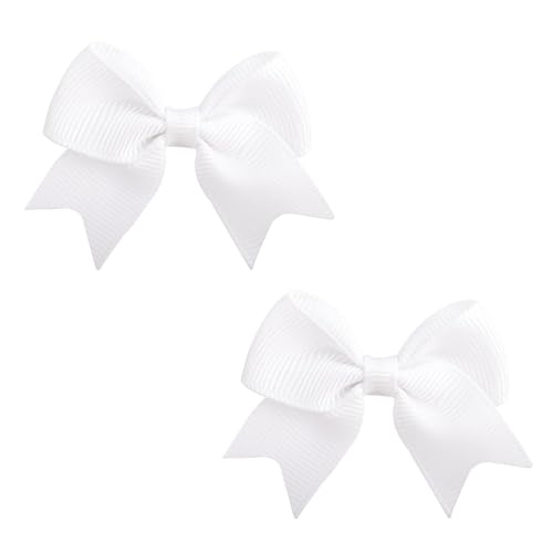 2 Stück weiße Haarspangen, wiederverwendbare weiße Schleife, Haar-Accessoires, für Mädchen und Kinder 2 Stück weiße Haarspangen, wiederverwendbare weiße Schleife, Haar-Accessoires, für Mädchen und Kinder von FNSIGHD