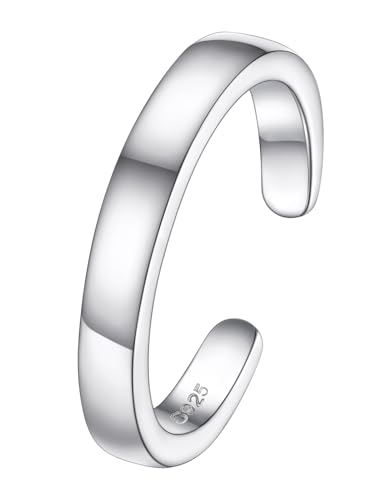 FOCALOOK 925 Silber Zehenring für Frauen Ring Silber Verstellbarer Offener Zehenring Fußschmuck von FOCALOOK