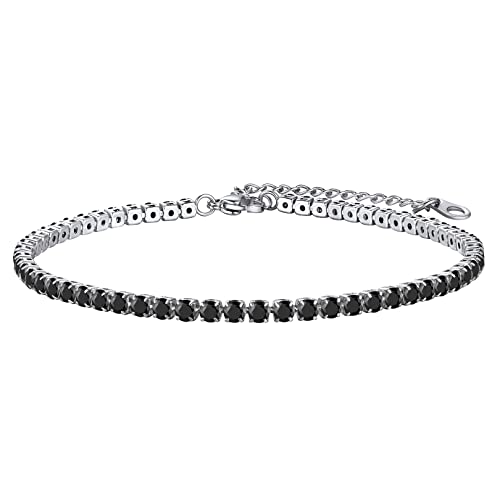 FOCALOOK Fußkette Armkette Damen Zirkonia Armband Edelstahl Tennis Kette Tennisarmband 21CM Tennis Bracelet Freundschaftsarmband Accessoires Modeschmuck für Herren FOCALOOK Fußkette Armkette Damen Zirkonia Armband Edelstahl Tennis Kette Tennisarmband 21CM Tennis Bracelet Freundschaftsarmband Accessoires Modeschmuck für Herren von FOCALOOK