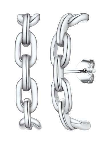 FOCALOOK Silber Ohrstecker Damen 925 Ohrringe Silber 925 C Ohrringe Piercing Ohr Ohrstecker Silber Ohrhänger Schmuck Silber für Mama Tochter FOCALOOK Silber Ohrstecker Damen 925 Ohrringe Silber 925 C Ohrringe Piercing Ohr Ohrstecker Silber Ohrhänger Schmuck Silber für Mama Tochter von FOCALOOK