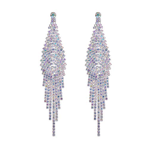 FOCALOOK Filigran Ohrringe Damen Elegant versilbert Österreichischer Strass Statement Ohrhänger Ohrschmuck Modeschmuck FOCALOOK Filigran Ohrringe Damen Elegant versilbert Österreichischer Strass Statement Ohrhänger Ohrschmuck Modeschmuck von FOCALOOK