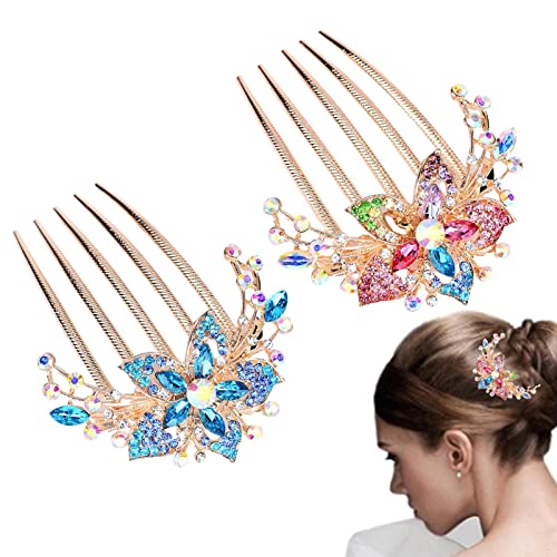 Fancy Haarspangen | Floral Haarspangen für Frauen | Dekorative Haarspangen Frauen Haarschmuck Zubehör für Zöpfe Lear-au von FOCCAR