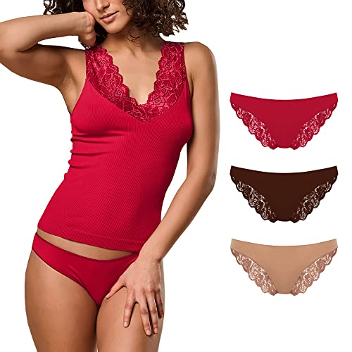 FOCENZA Brazilian Slip Damen Spitze, Nahtlose Technologie, Made in Italy von FOCENZA