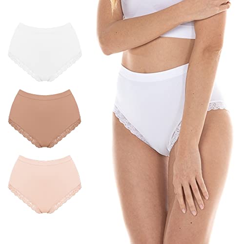Formenden Slip Damen Spitze Feinripp, Nahtlose Technologie, Made in Italy von FOCENZA