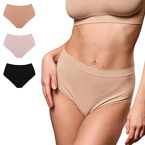 Formenden Slip Damen, Hoher Taille, Nahtlose Technologie, Made in Italy von FOCENZA