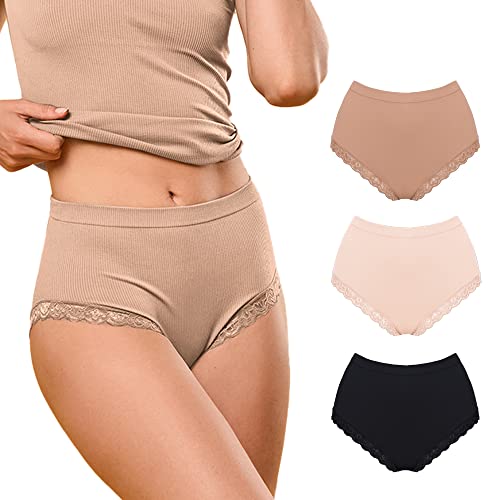 Formenden Slip Damen Spitze Feinripp, Nahtlose Technologie, Made in Italy von FOCENZA