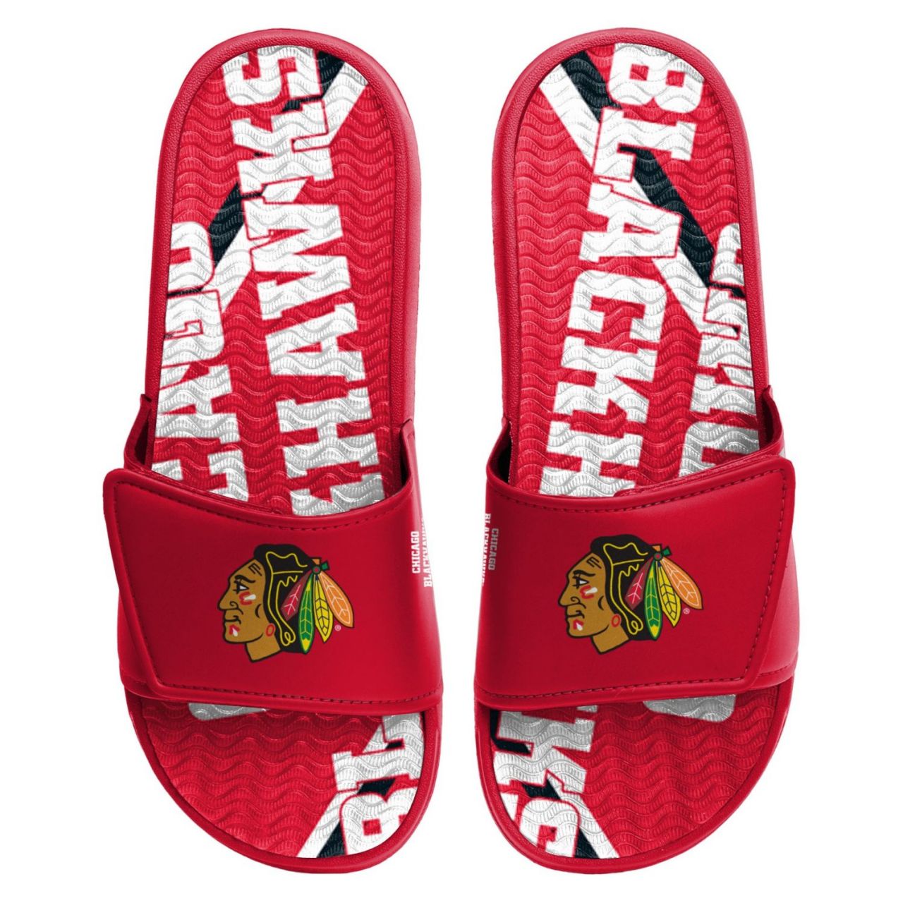 Chicago Blackhawks Badelatschen NHL GEL Sport Slides von FOCO