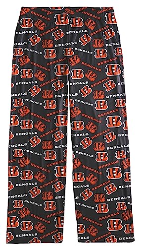 FOCO Cincinnati Bengals Damen-Schlafanzug, mehrfarbig, mit Streumuster, Mehrfarbig/Meereswellen (Ocean Tides), Medium von FOCO