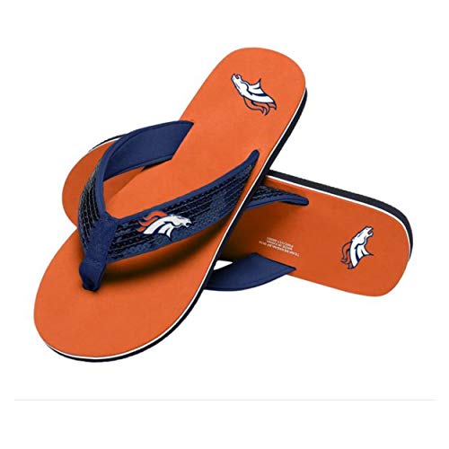 FOCO Damen NFL Denver Broncos Flip Flop mit Pailletten, Größe M von FOCO
