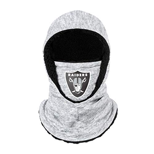 FOCO Damen NFL Team Logo Hooded Gaiter Balaclava Face Cover Gamasche, Gesichtsbedeckung, Meliert, grau, Einheitsgröße von FOCO
