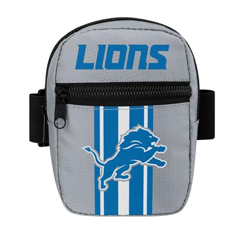 FOCO Pick Your NFL Team Stripe Tumbler/Reisebecher, Bauchtasche, Taschen mit Reißverschluss oben und vorne, silber, 6 x 5 x 2 inches von FOCO