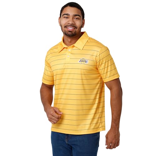 FOCO Herren NBA Team Logo Polo Kurzarm Polyester Shirt von FOCO