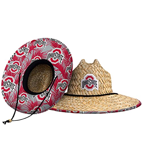 FOCO Herren NCAA College Team Logo Floral Lifeguard Strand Sonnenhut Strohhut, Einheitsgröße von FOCO