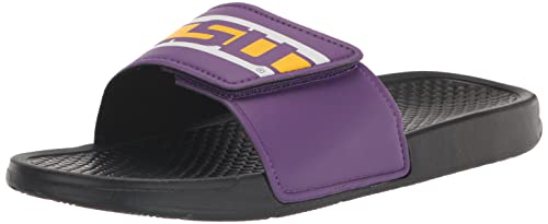 FOCO Herren NFL Team Logo Sport Slide Sandale, Schwarz-Legacy Stripe von FOCO