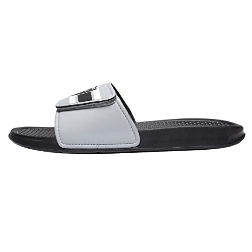 FOCO Herren NFL Team Logo Sport Slide Schiebe-Sandalen, Schwarz-Legacy Stripe von FOCO