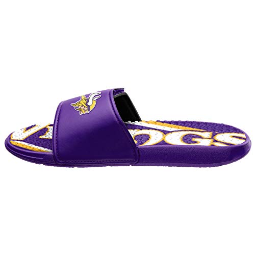 FOCO Minnesota Vikings Badelatschen NFL Gel Sport Slides - 43/44 von FOCO