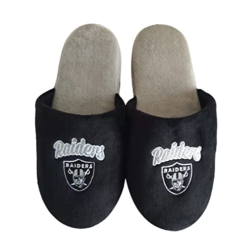FOCO NFL Damen-Hausschuhe, LAS VEGAS RAIDERS, Large von FOCO