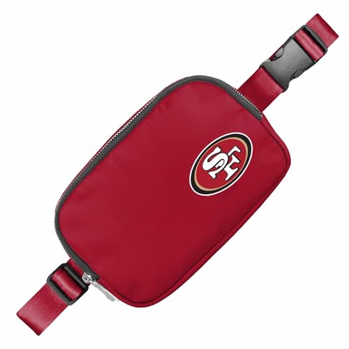 FOCO NFL Gameday On The Move Crossbody Gürteltasche - Offiziell lizenziert - Stadiongenehmigt - Verstellbar & Stilvoll, Rot/Ausflug, einfarbig (Getaway Solids), Einheitsgröße von FOCO