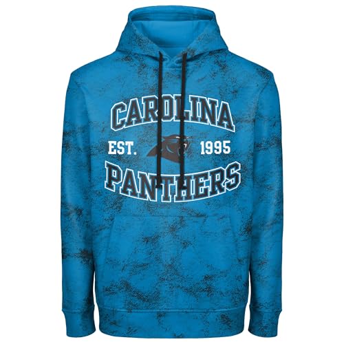 FOCO NFL Herren Offiziell lizenziertes Established Wordmark Camo Performance Throwback Team Color Pullover Sweatshirt Hoodie, Carolina Panthers – Schwarz, XX-Large von FOCO