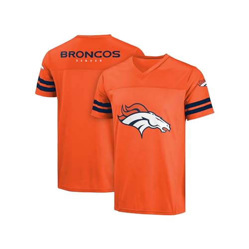 FOCO NFL Herren Offiziell lizenziertes Primary Logo Game Day Team Trikot, Denver Broncos - Orange, XX-Large von FOCO