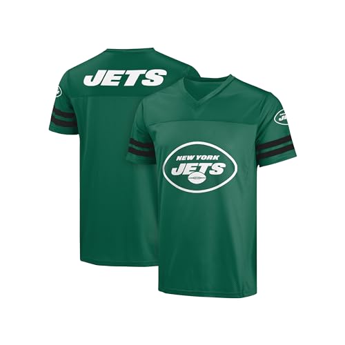 FOCO NFL Herren Offiziell lizenziertes Primary Logo Game Day Team Trikot, New York Jets – Grün, L von FOCO