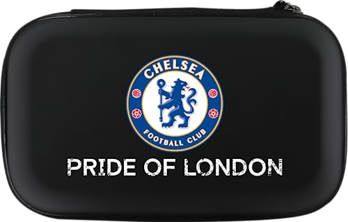 FOCO Offiziell lizenzierte Chelsea Football Club Darts Case The Blues Storage Wallet, erhältlich in mehreren Designs., Schwarz , Gepäck-Set von FOCO