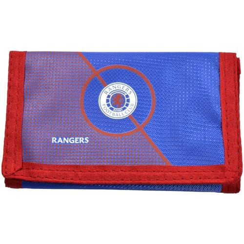 FOCO Offiziell lizenzierte Rangers FC Center Spot Nylon Geldbörse, Rangers FC, Approx 12 cm x 8 cm closed, Casual von FOCO