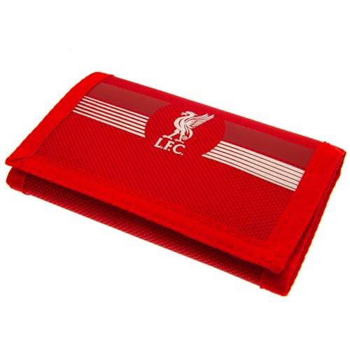 FOCO Offiziell lizenziertes Fußballclub-Team-Wappen-Logo, Ultra-Geldbörse, Kreditkartenetui (Liverpool FC), rot, 12cm x 8cm closed, Doppelt gefaltete Geldbrieftasche von FOCO