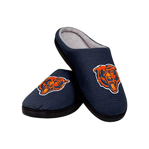 FOCO Offizielles Lizenzprodukt NFL Gedächtnisschaum Pantoffeln für Herren (Chicago Bears) (39-41 EU) von FOCO