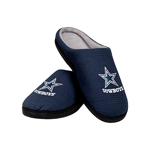 FOCO Offizielles Lizenzprodukt NFL Gedächtnisschaum Pantoffeln für Herren (Dallas Cowboys) (39-41 EU) von FOCO