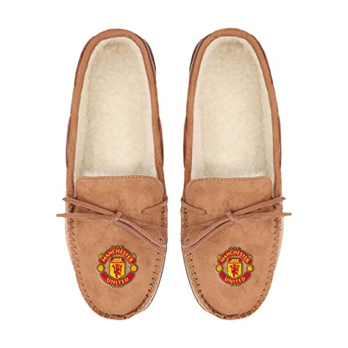 FOCO Premier League Championship SPFL League 1 International Football Fan Haus Schuhe Mokassin Hausschuhe, Manchester United, Medium von FOCO