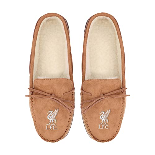 FOCO Premier League Championship SPFL League 1 International Football Fan House Shoes Mokassin Hausschuhe, Liverpool, Large von FOCO