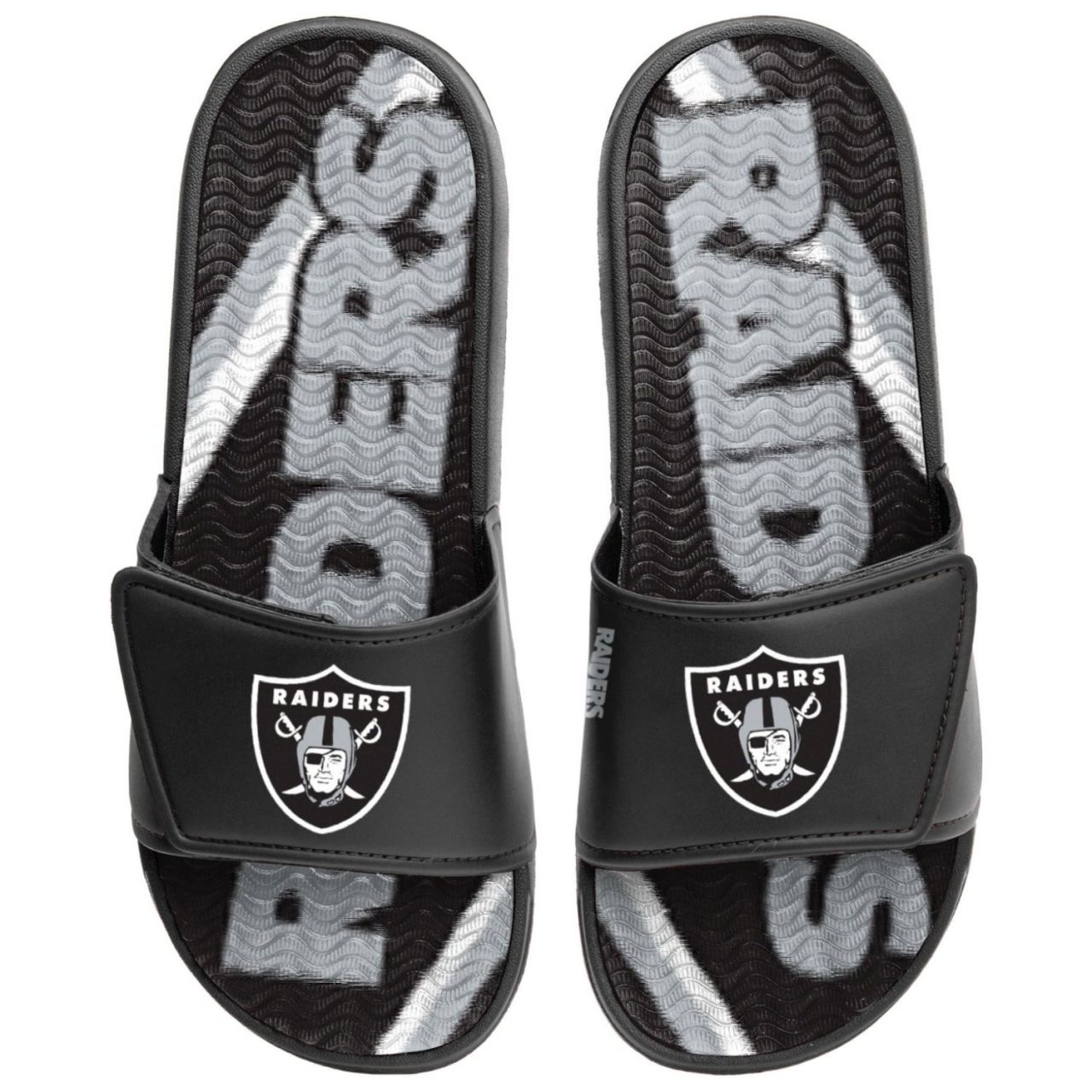 Las Vegas Raiders Badelatschen NFL GEL Sport Slides von FOCO