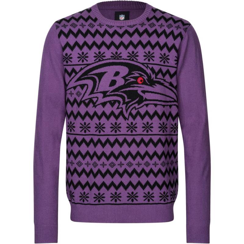 NFL Winter Sweater XMAS Strick Pullover Baltimore Ravens von FOCO