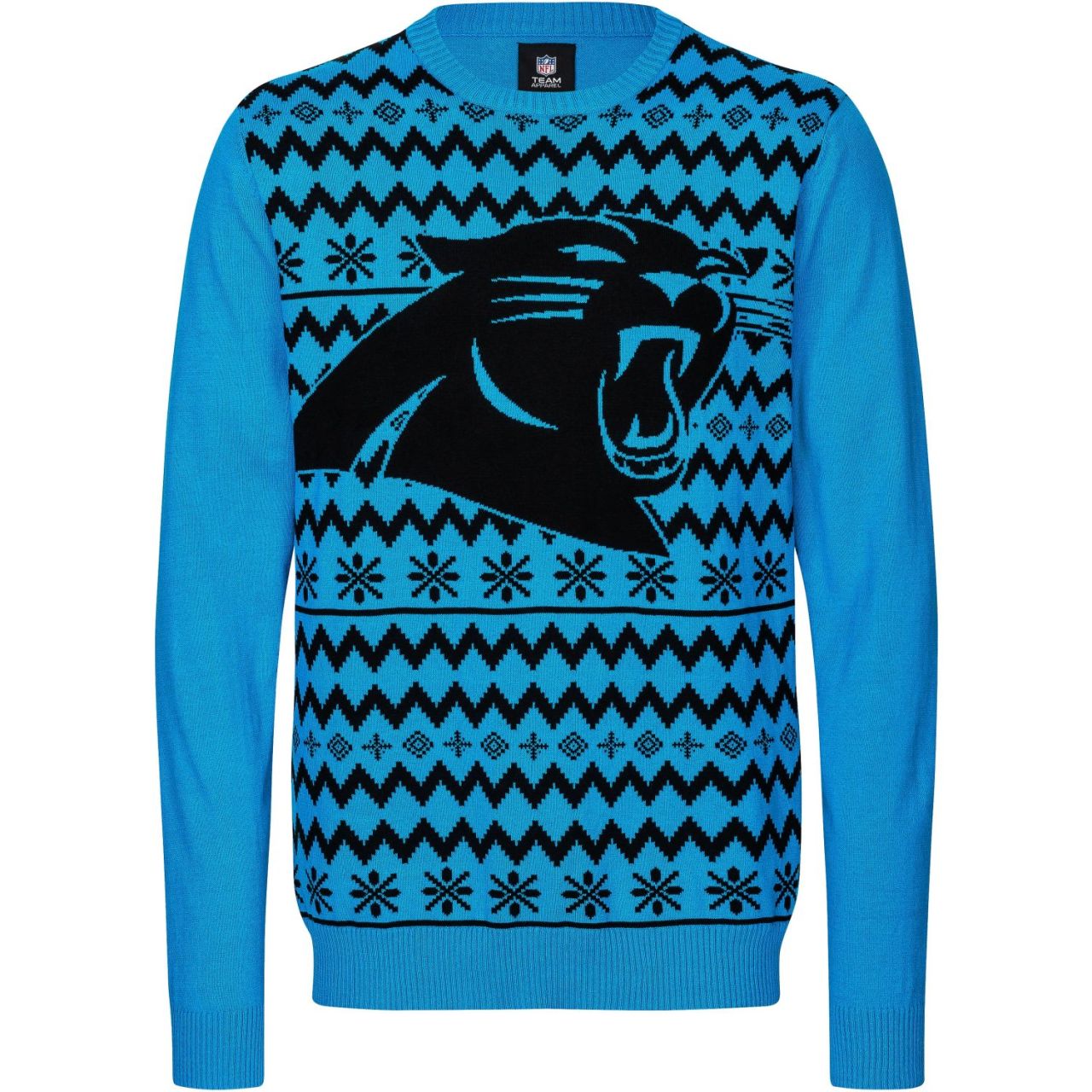 NFL Winter Sweater XMAS Strick Pullover Carolina Panthers von FOCO